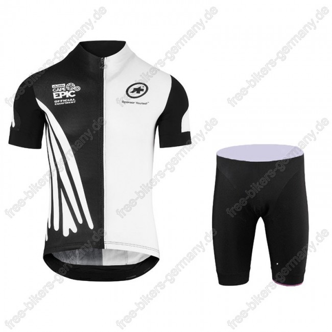 Assos SS.Capeepicx Equipe Trikot Kurzarm+Fahrradhose schwarz Weiß 2018 Assos SS.Capeepicx Equipe Trikot Kurzarm+Fahrradhose schwarz Weiß 2018