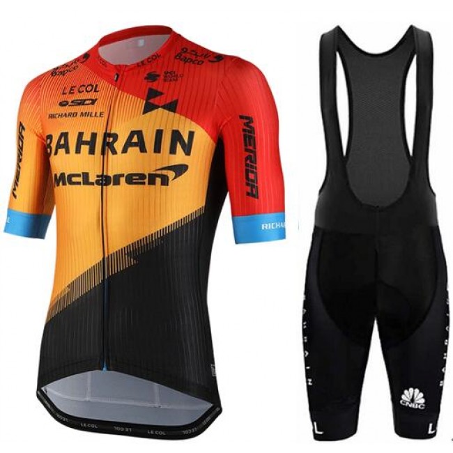 Fahrradbekleidung Radsport 2020 Bahrain McLaren Radbekleidung Satz Trikot Kurzarm+Trägerhosen Set Outlet Fahrradbekleidung Radsport 2020 Bahrain McLaren Radbekleidung Satz Trikot Kurzarm+Trägerhosen Set Outlet
