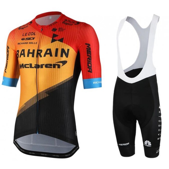 Fahrradbekleidung Radsport 2020 Bahrain McLaren Radbekleidung Satz Trikot Kurzarm+Trägerhosen Set Outlet Fahrradbekleidung Radsport 2020 Bahrain McLaren Radbekleidung Satz Trikot Kurzarm+Trägerhosen Set Outlet