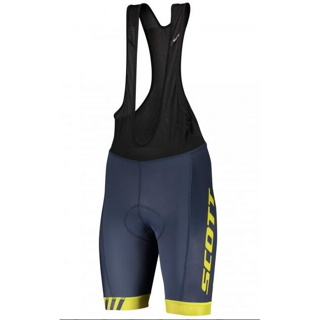 Fahrradbekleidung Radsport 2020 SCOTT RC TEAM ++ Trägerhosen Set gelb/blau Fahrradbekleidung Radsport 2020 SCOTT RC TEAM ++ Trägerhosen Set gelb/blau