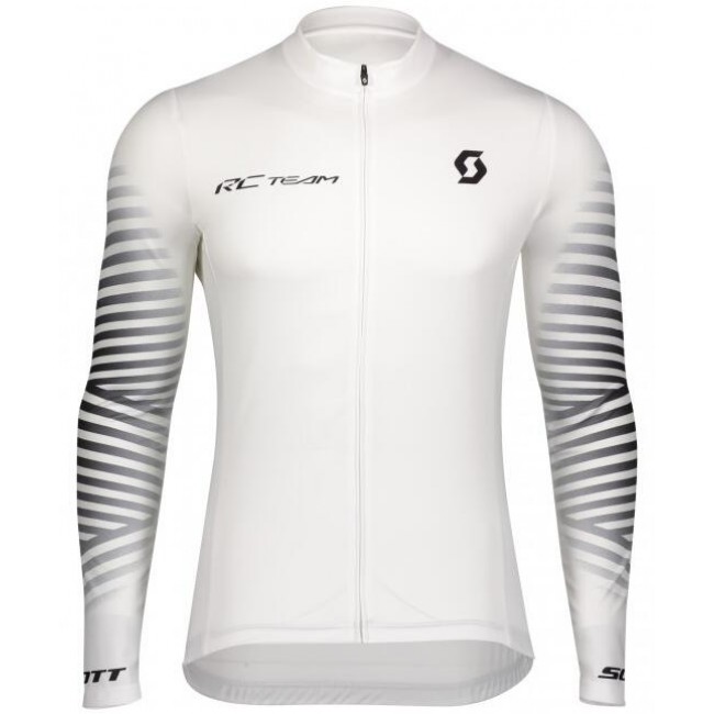 Fahrradbekleidung Radsport 2020 SCOTT RC TEAM 10 Trikot LangarmWeiß Fahrradbekleidung Radsport 2020 SCOTT RC TEAM 10 Trikot LangarmWeiß