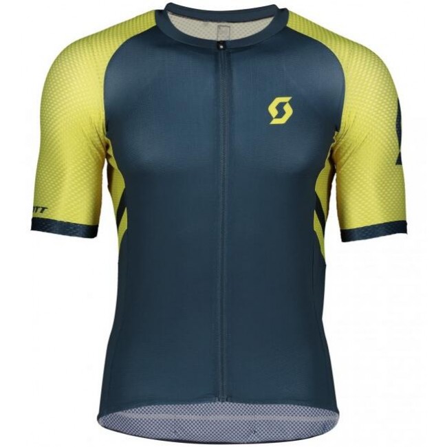 Fahrradbekleidung Radsport 2020 SCOTT RC Premium Climber Trikot Kurzarm Outlet gelb/blau Fahrradbekleidung Radsport 2020 SCOTT RC Premium Climber Trikot Kurzarm Outlet gelb/blau