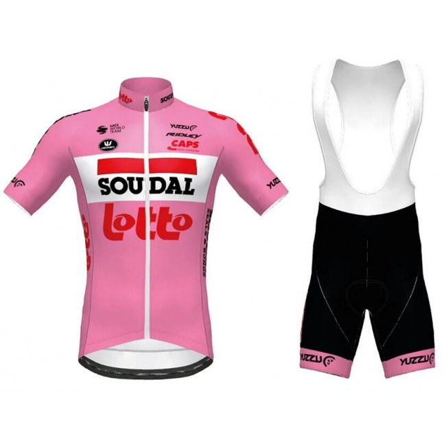 Fahrradbekleidung Radsport 2020 Lotto Soudal Giro d' Italia Radbekleidung Satz Trikot Kurzarm+Trägerhosen Set Outlet fuchsia Fahrradbekleidung Radsport 2020 Lotto Soudal Giro d' Italia Radbekleidung Satz Trikot Kurzarm+Trägerhosen Set Outlet fuchsia