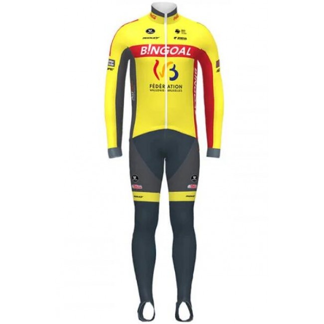 Fahrradbekleidung Radsport 2020 WALLONIE BRUXELLES Set Radbekleidung Trikot Langarm+ Trägerhosen 32HWL Fahrradbekleidung Radsport 2020 WALLONIE BRUXELLES Set Radbekleidung Trikot Langarm+ Trägerhosen 32HWL