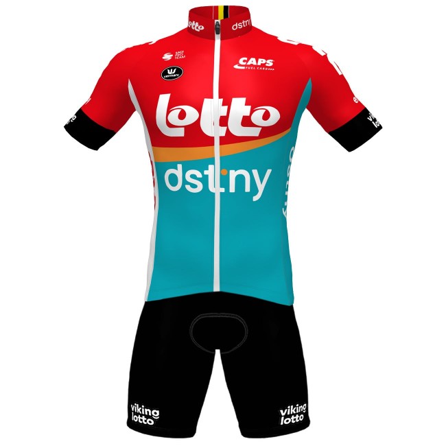 Lotto Dstny 2023 Trägerhose-Radsport-Profi-Team Lotto Dstny 2023 Trägerhose-Radsport-Profi-Team