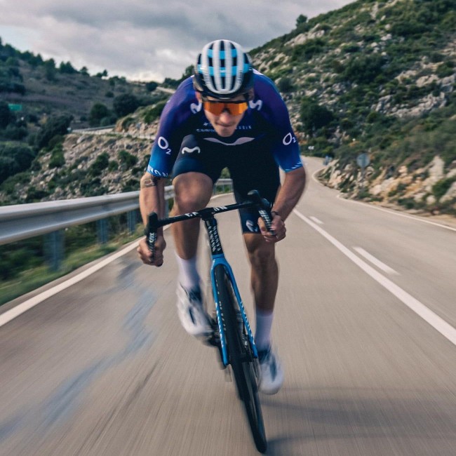 MOVISTAR 2023 Radtrikot langarm-Radsport-Profi-Team MOVISTAR 2023 Radtrikot langarm-Radsport-Profi-Team