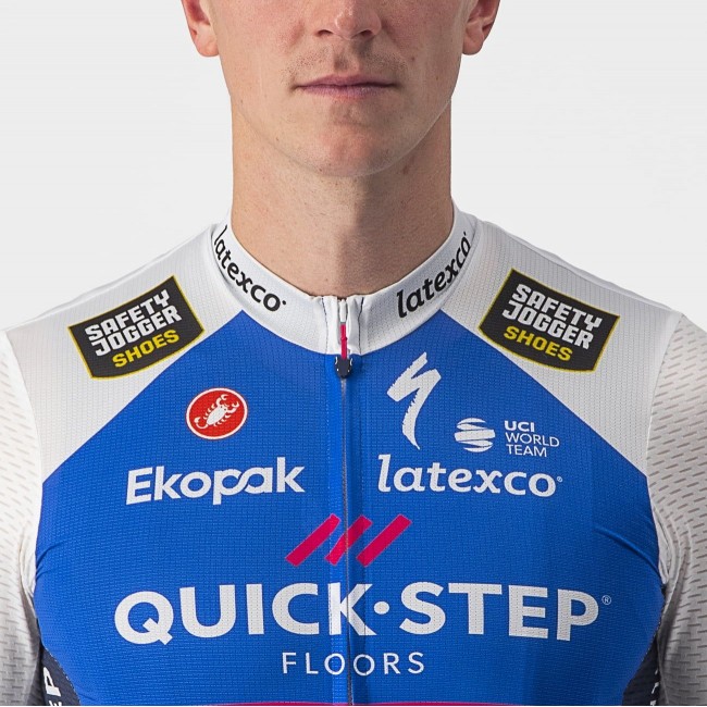 Quick Step-Alpha Vinyl 2022 Competizione Radtrikot kurzarm-Radsport-Profi-Team Quick Step-Alpha Vinyl 2022 Competizione Radtrikot kurzarm-Radsport-Profi-Team