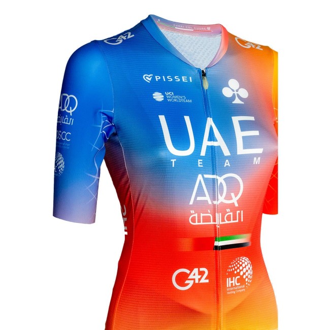 UAE TEAM ADQ 2023 Damen Radtrikot kurzarm-Radsport-Damen-Team UAE TEAM ADQ 2023 Damen Radtrikot kurzarm-Radsport-Damen-Team