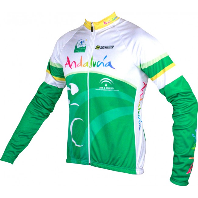 2015 Andalucia Fahrradtrikot Langarm WVJV724 2015 Andalucia Fahrradtrikot Langarm WVJV724
