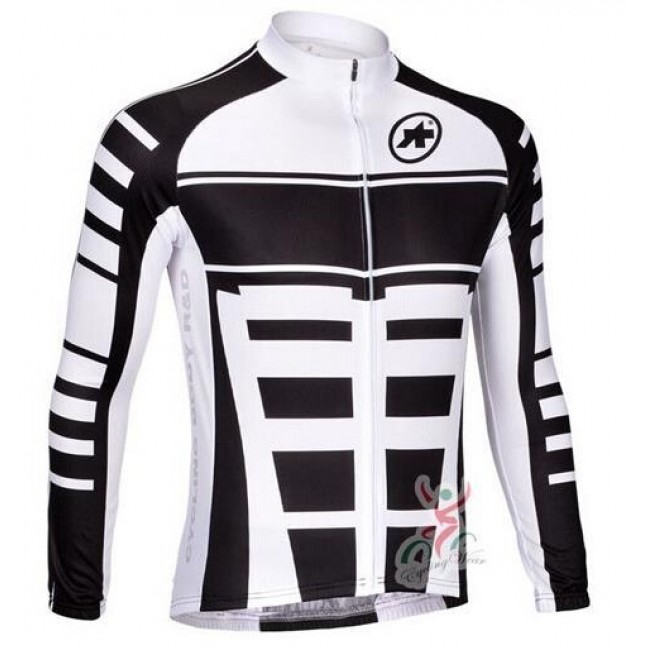 2015 ASSOS Weiß schwarz Fahrradtrikot Langarm MRDH408 2015 ASSOS Weiß schwarz Fahrradtrikot Langarm MRDH408