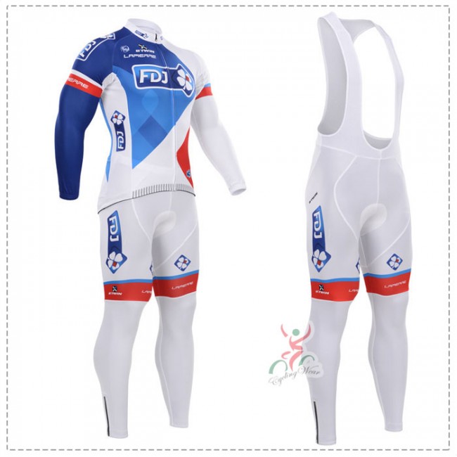 2015 FDJ Fahrradbekleidung Radtrikot Satz Langarm und Lange Trägerhose NRAP217 2015 FDJ Fahrradbekleidung Radtrikot Satz Langarm und Lange Trägerhose NRAP217
