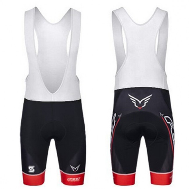 2015 Felt Kurz Trägerhose schwarz rot XUKR455