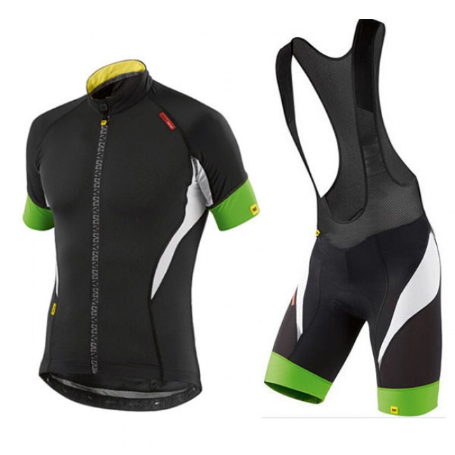 2015 MAVIC Fahrradbekleidung Satz Fahrradtrikot Kurzarm Trikot und Kurz Trägerhose schwarz Grün OILI180 2015 MAVIC Fahrradbekleidung Satz Fahrradtrikot Kurzarm Trikot und Kurz Trägerhose schwarz Grün OILI180