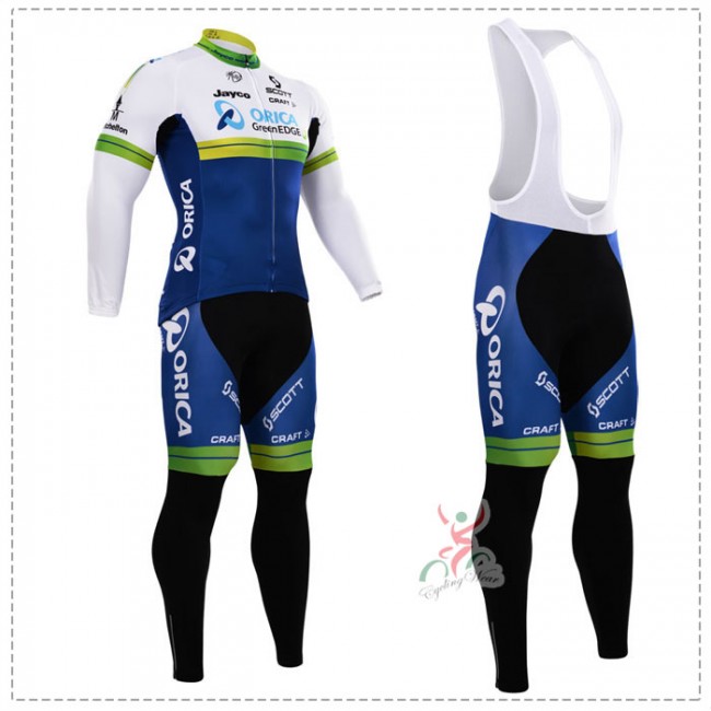 2015 Orica Greenedge Fahrradbekleidung Radtrikot Satz Langarm und Lange Trägerhose YAMD756 2015 Orica Greenedge Fahrradbekleidung Radtrikot Satz Langarm und Lange Trägerhose YAMD756
