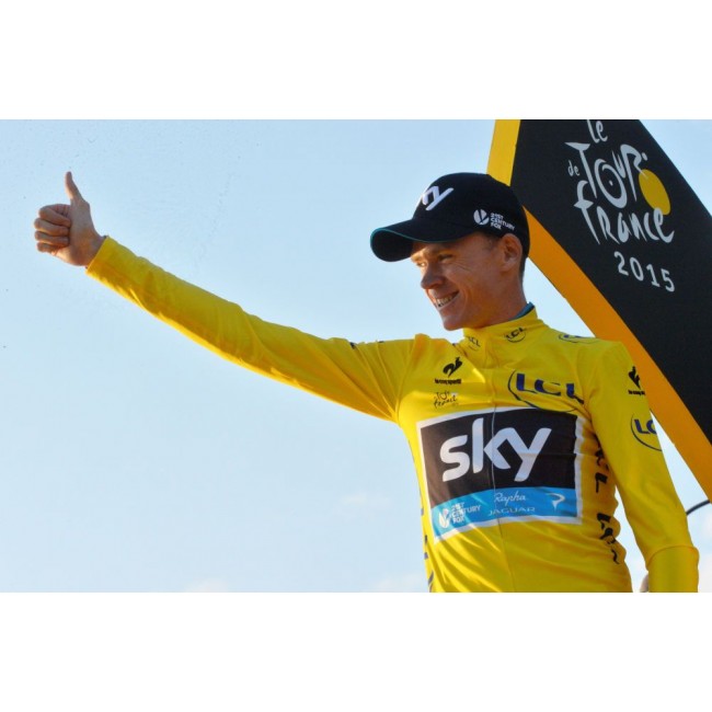 2015 Sky Fahrradtrikot Langarm OTJC719 2015 Sky Fahrradtrikot Langarm OTJC719