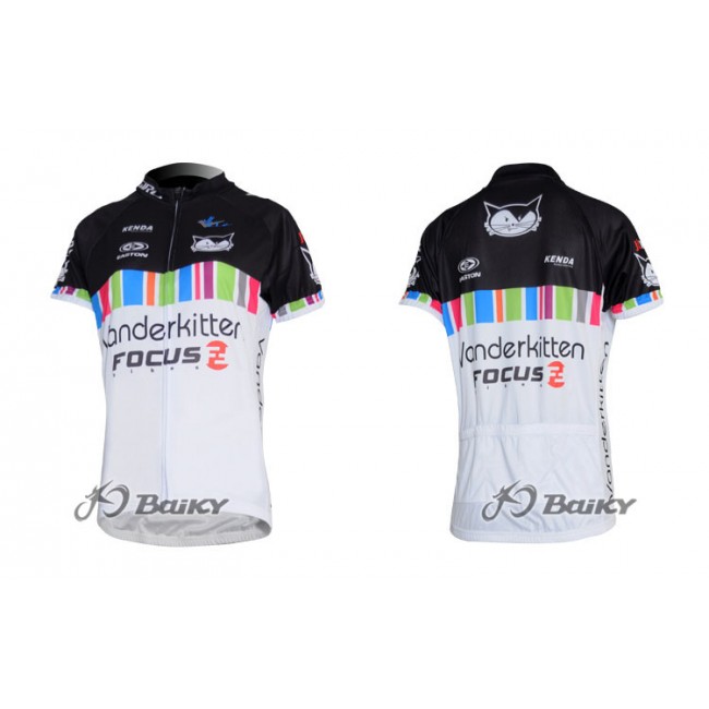 Vanderkitten-Focus Pro Team Radtrikot Kurzarm Schwarz Weiß Damen DMPO615