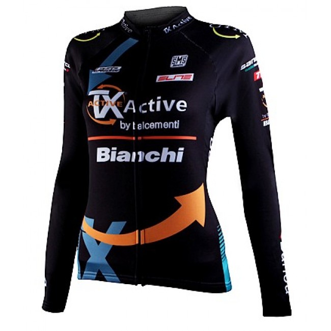 2012 Damen bianchi Fahrradtrikot Langarm HAJN947