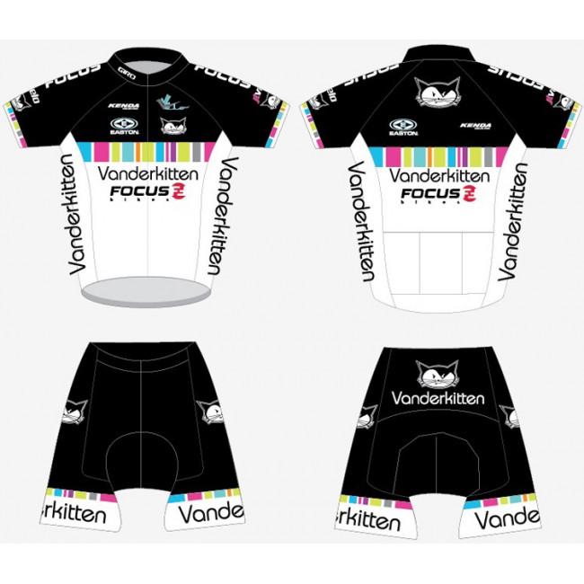 2012 Damen vanderkitten Radbekleidung Radtrikot Kurzarm und Fahrradhosen Kurz JFEE893