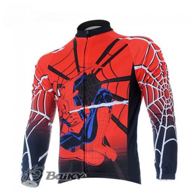 Spiderman Fahrradtrikot Langarm Rot DPSS650 Spiderman Fahrradtrikot Langarm Rot DPSS650