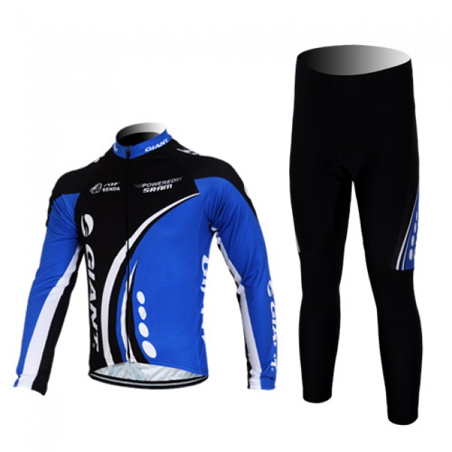 Giant kenda pro Radbekleidung Satz Fahrradtrikot Langarm und Lang Radhose Schwarz Blau NAYT307 Giant kenda pro Radbekleidung Satz Fahrradtrikot Langarm und Lang Radhose Schwarz Blau NAYT307
