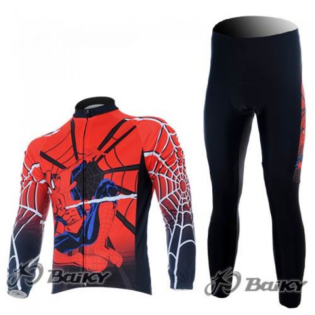 Spiderman Radbekleidung Satz Fahrradtrikot Langarm und Lang Radhose Rot YFZM356 Spiderman Radbekleidung Satz Fahrradtrikot Langarm und Lang Radhose Rot YFZM356