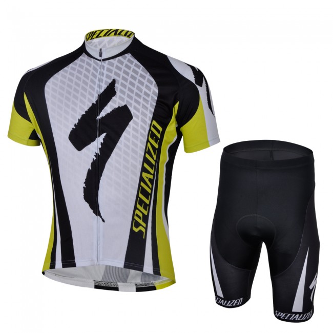 2013 Specialized Radtrikot Kurzarm und Kurz Radhose Kits Weiß Schwarz Gelb DBTD659 2013 Specialized Radtrikot Kurzarm und Kurz Radhose Kits Weiß Schwarz Gelb DBTD659