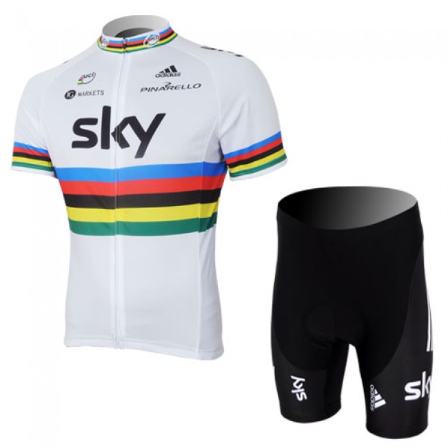 2013 Team Sky UCI Radtrikot Kurzarm und Kurz Radhose Kits Weiß Schwarz ECFO551 2013 Team Sky UCI Radtrikot Kurzarm und Kurz Radhose Kits Weiß Schwarz ECFO551