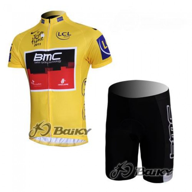 BMC 2011 Tour De France Radtrikot Kurzarm Kurz Radhose Kits Gelb GPVB291 BMC 2011 Tour De France Radtrikot Kurzarm Kurz Radhose Kits Gelb GPVB291