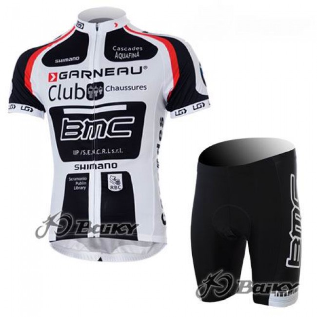 BMC Garneau Team Radtrikot Kurzarm Kurz Radhose Kits Weiß UENM472 BMC Garneau Team Radtrikot Kurzarm Kurz Radhose Kits Weiß UENM472