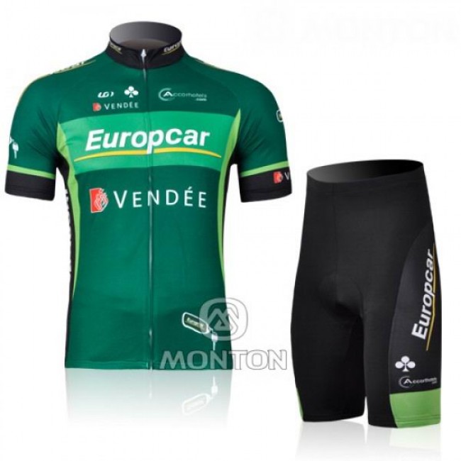 Europcar Pro Team Vendee Radtrikot Kurzarm und Kurz Radhose Kits Grün STDW566 Europcar Pro Team Vendee Radtrikot Kurzarm und Kurz Radhose Kits Grün STDW566