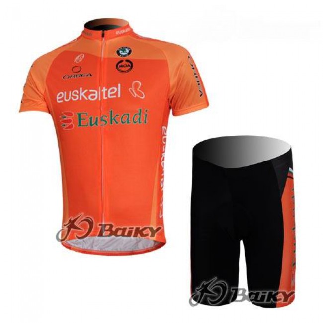 Euskaltel-Euskadi Pro Team Radtrikot Kurzarm Kurz Radhose Kits Orange IJKZ123 Euskaltel-Euskadi Pro Team Radtrikot Kurzarm Kurz Radhose Kits Orange IJKZ123
