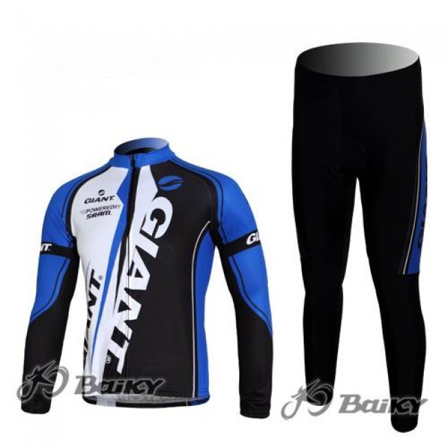 Giant Sram Pro Team Fahrradbekleidung Radtrikot Satz Langarm und Lange Fahrradhose Blau Weiß Schwarz RQKF321 Giant Sram Pro Team Fahrradbekleidung Radtrikot Satz Langarm und Lange Fahrradhose Blau Weiß Schwarz RQKF321