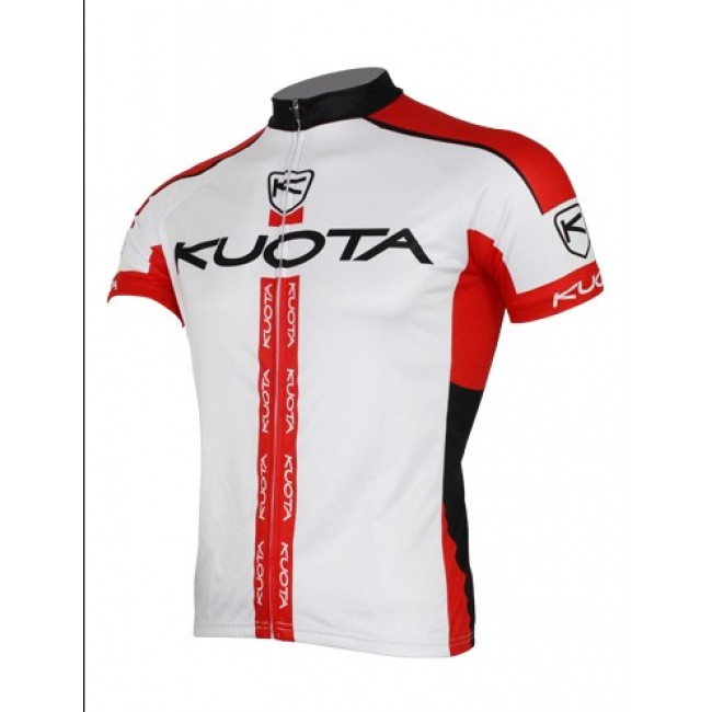 2013 KUOTA Radtrikot Kurzarm Weiß Rot LHUK209