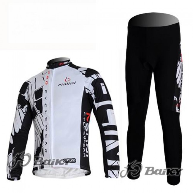 Nalini Pro Team Fahrradbekleidung Radtrikot Satz Langarm und Lange Fahrradhose Weiß Schwarz RRUK191 Nalini Pro Team Fahrradbekleidung Radtrikot Satz Langarm und Lange Fahrradhose Weiß Schwarz RRUK191