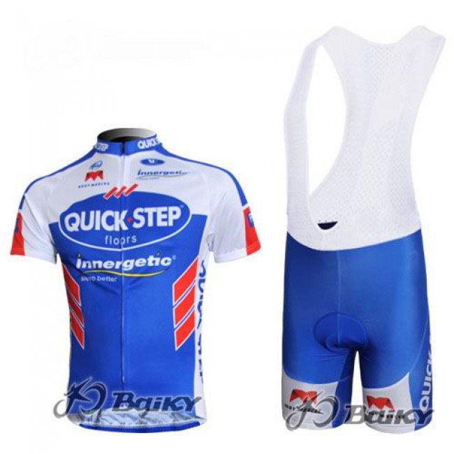 Omega Pharma-Quick Step innergetic Fahrradbekleidung Satz Fahrradtrikot Kurzarm Trikot und Kurz Trägerhose Blau Weiß ATDB406 Omega Pharma-Quick Step innergetic Fahrradbekleidung Satz Fahrradtrikot Kurzarm Trikot und Kurz Trägerhose Blau Weiß ATDB406