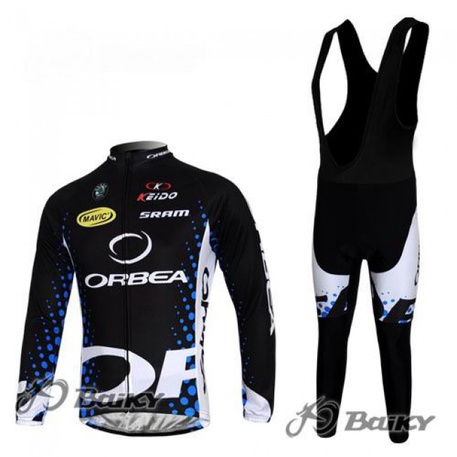 Orbea Pro Team Fahrradbekleidung Radtrikot Satz Langarm und Lange Trägerhose Schwarz Rot PNVJ402 Orbea Pro Team Fahrradbekleidung Radtrikot Satz Langarm und Lange Trägerhose Schwarz Rot PNVJ402