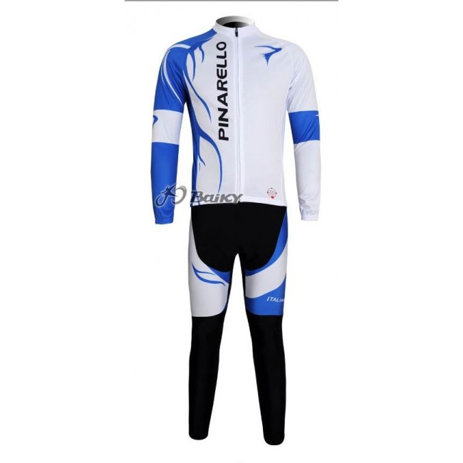 Pinarello Pro Team Fahrradbekleidung Radtrikot Satz Langarm und Lange Fahrradhose Weiß Blau SWWG937 Pinarello Pro Team Fahrradbekleidung Radtrikot Satz Langarm und Lange Fahrradhose Weiß Blau SWWG937