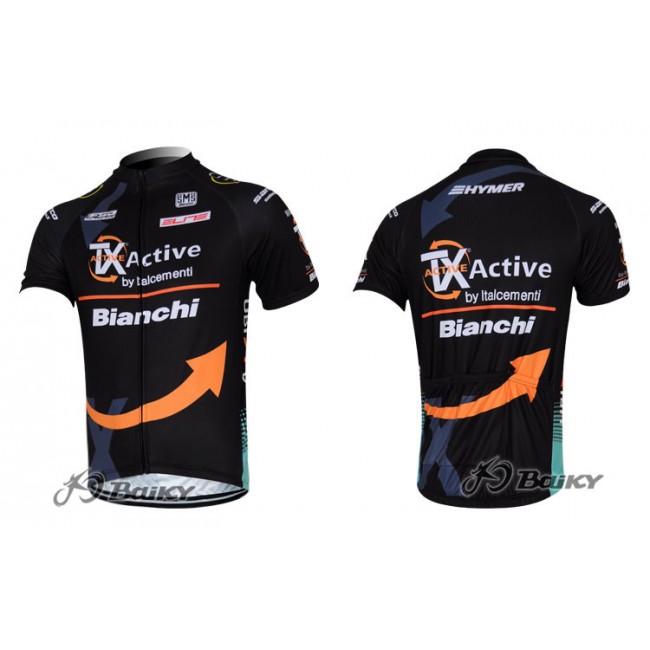 2012 TX active bianchi Pro Team Radtrikot Kurzarm Schwarz AVFV766 2012 TX active bianchi Pro Team Radtrikot Kurzarm Schwarz AVFV766