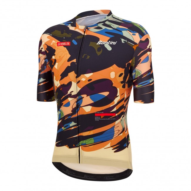 Bekleidung Herren Santini Vuelta Espana 2024 trikot-Cuitu Negru Bekleidung Herren Santini Vuelta Espana 2024 trikot-Cuitu Negru