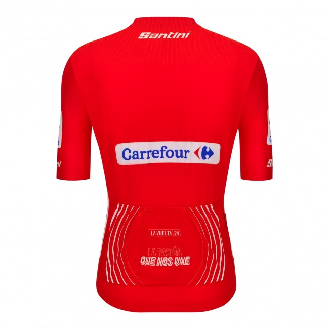 Bekleidung Herren Santini Vuelta Espana Rot trikot 2024 Bekleidung Herren Santini Vuelta Espana Rot trikot 2024