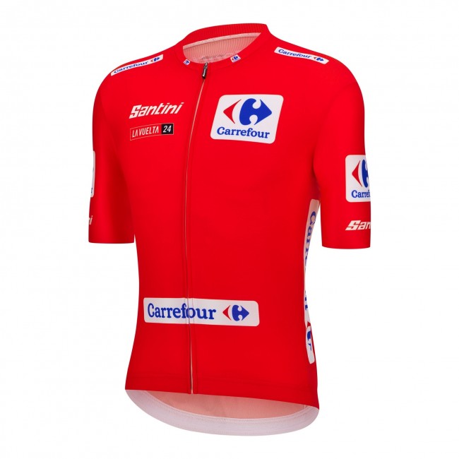 Bekleidung Herren Santini Vuelta Espana Rot trikot 2024 Bekleidung Herren Santini Vuelta Espana Rot trikot 2024