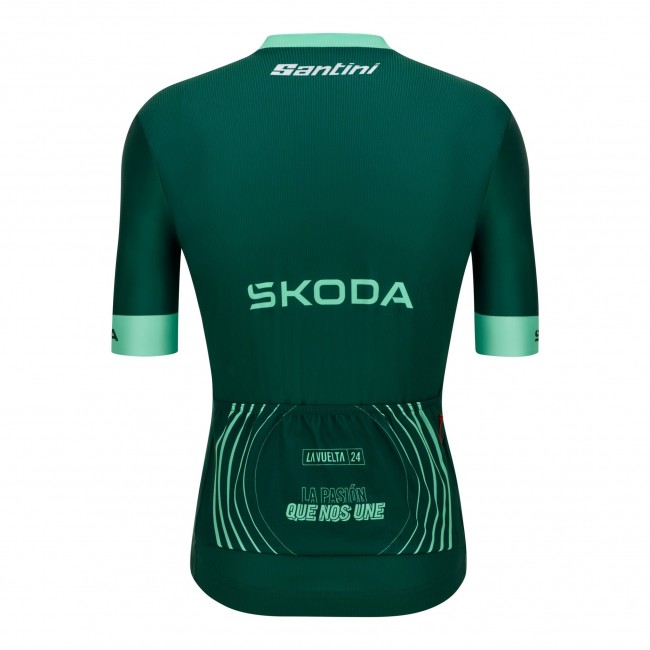 Bekleidung Herren Santini Vuelta Espana grun trikot 2024 Bekleidung Herren Santini Vuelta Espana grun trikot 2024