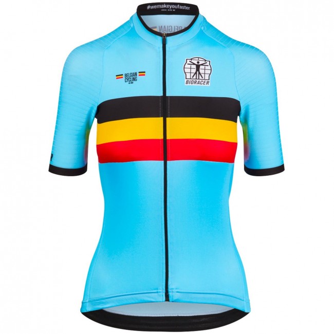 Bekleidung Damen Bioracer Belgischen Nationalen 2025 Icon Classic frau trikot