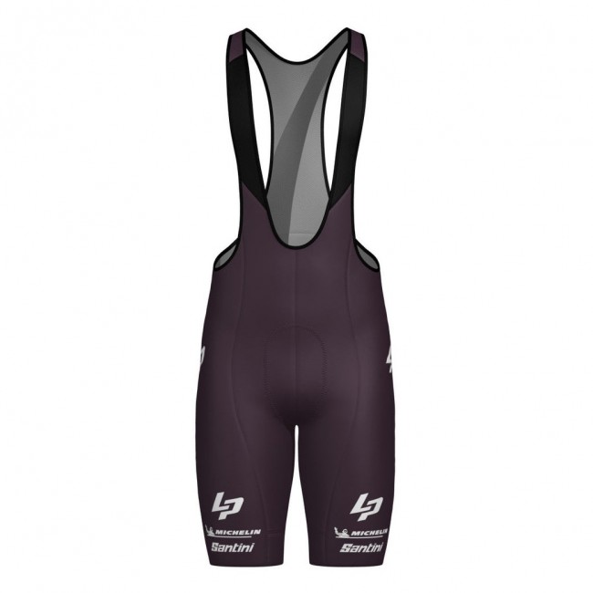 Bekleidung Herren Team Lapierre 2025 Santini tragerhose-Bordeaux