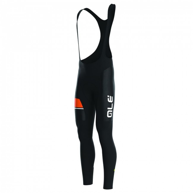 2016 ALE PLUS URANO Lang Trägerhose-Schwarz ORANGE FLUO BUJO380
