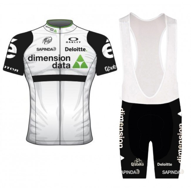 2016 Dimension Data Fahrradbekleidung Satz Fahrradtrikot Kurzarm Trikot und Kurz Trägerhose ERPE221