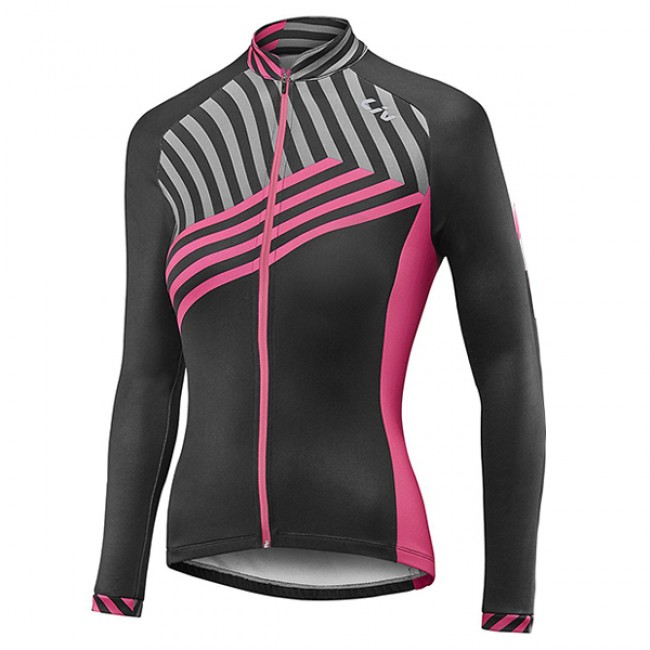 2016 Liv Damen Radtrikot Langarm paars schwarz WTMW676 2016 Liv Damen Radtrikot Langarm paars schwarz WTMW676