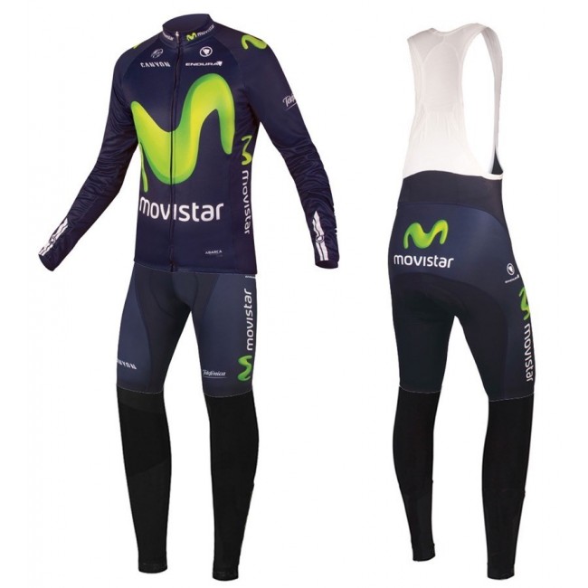 2016 Movistar Team Fahrradbekleidung Satz Radtrikot Langarm+Lang Trägerhose GZWO841 2016 Movistar Team Fahrradbekleidung Satz Radtrikot Langarm+Lang Trägerhose GZWO841
