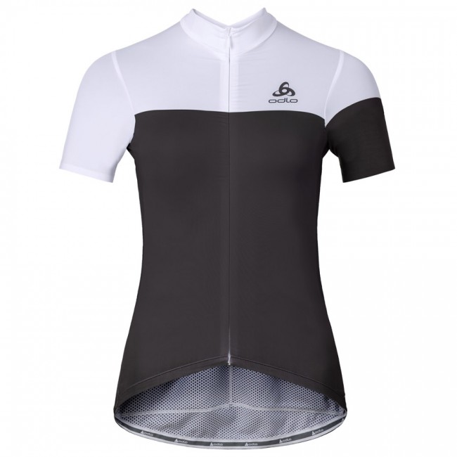 2016 Odlo Kamikaze Damen schwarz Weiß Fahrradbekleidung Kurzarm Radtrikot HKXW315 2016 Odlo Kamikaze Damen schwarz Weiß Fahrradbekleidung Kurzarm Radtrikot HKXW315