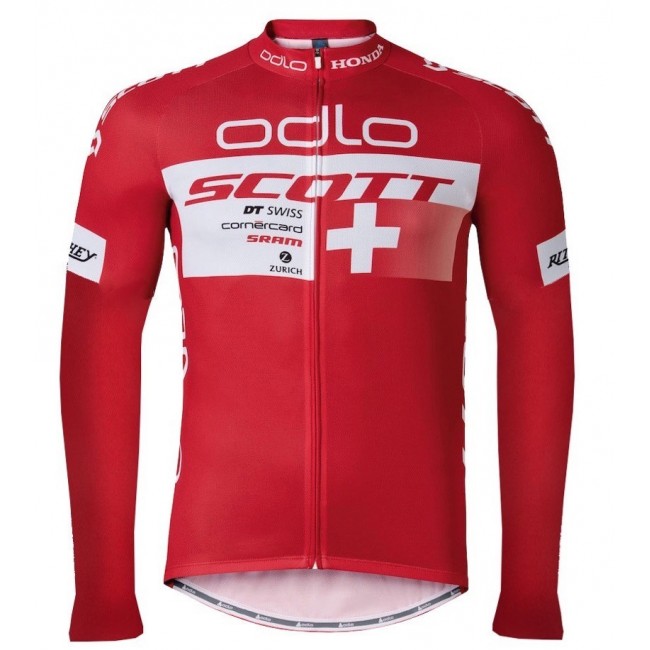 2016 Scott ODLO Team Rot Radtrikot Langarm FJGA169 2016 Scott ODLO Team Rot Radtrikot Langarm FJGA169